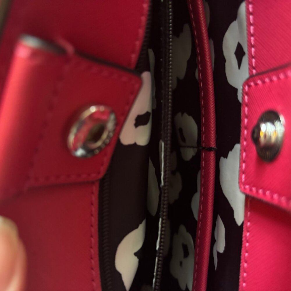 Auth NWOT Marc Jacobs Rare HOT PINK magenta  Sidekick Tote - Picture 7 of 14